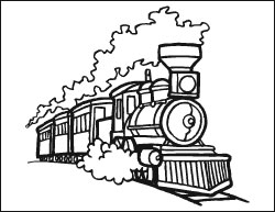 steam passenger train