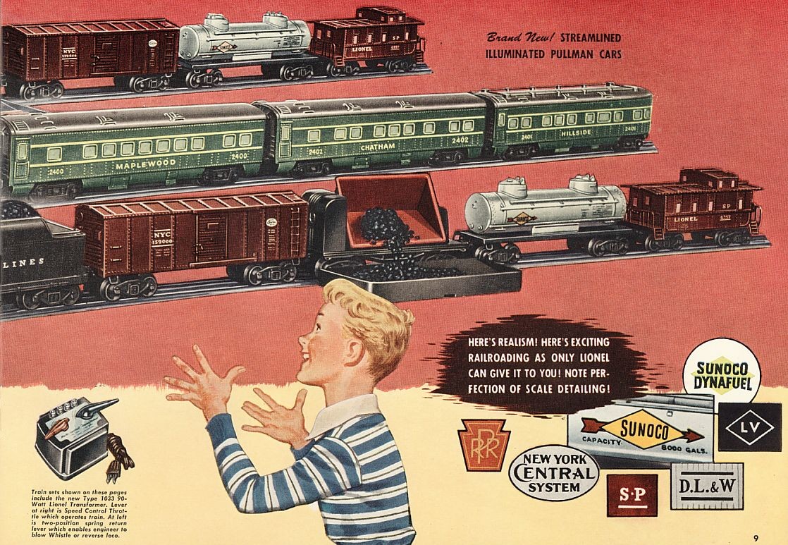 Lionel Consumer Catalogs, 1948, Pages 8 & 9