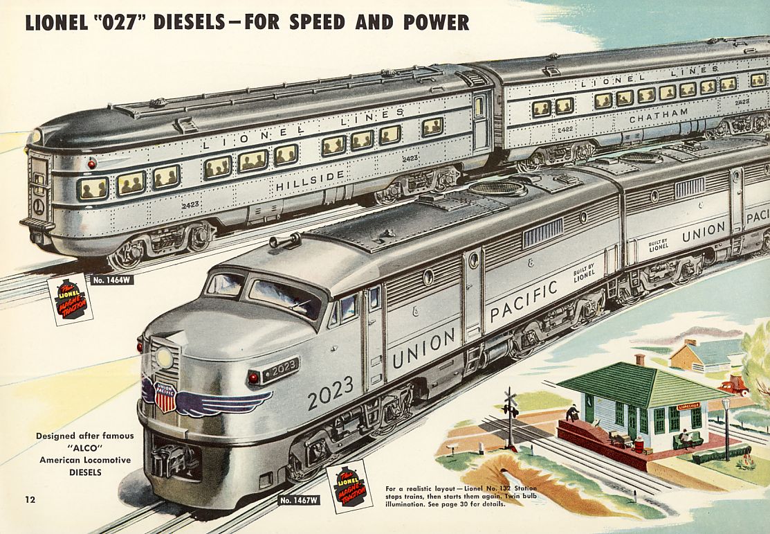 Lionel Consumer Catalogs, 1951, Pages 12 & 13
