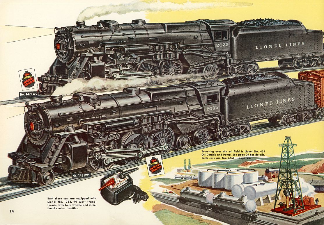 Lionel Consumer Catalogs, 1951, Pages 14 & 15