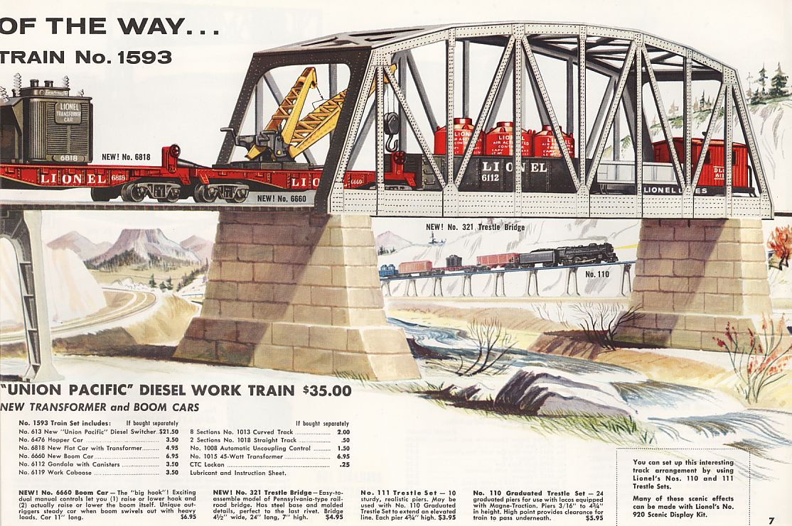 Lionel Consumer Catalogs, 1958, Pages 6 & 7