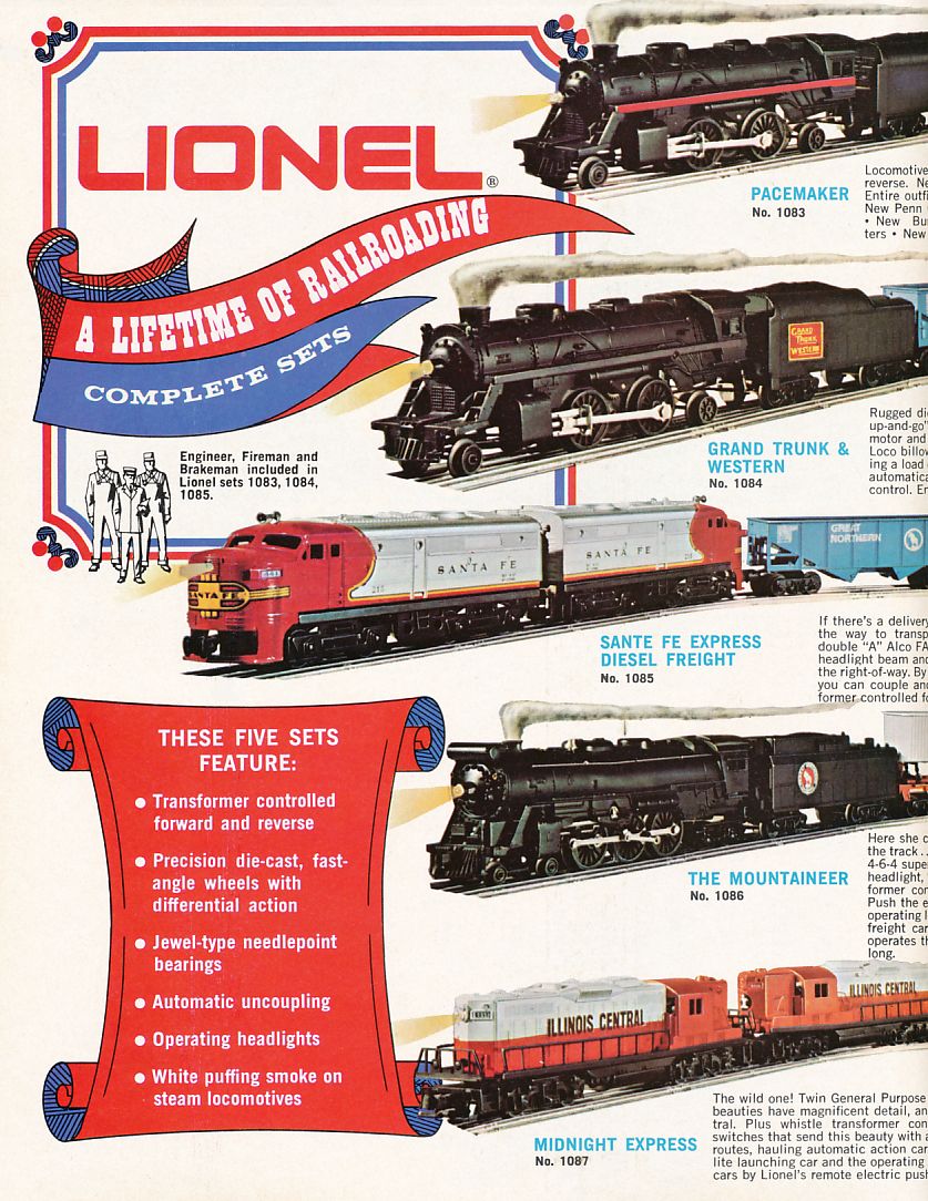 Lionel Consumer Catalogs, 1970, Pages 2 & 3