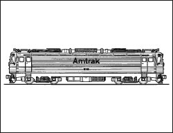 1980 Amtrak Class AEM7