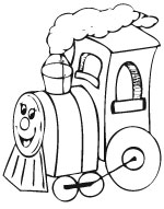 toy train with face
